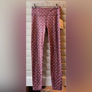 Athleta Girl - XL - NWT -Legging - High Rise - Multi Color -Ponytail Holder